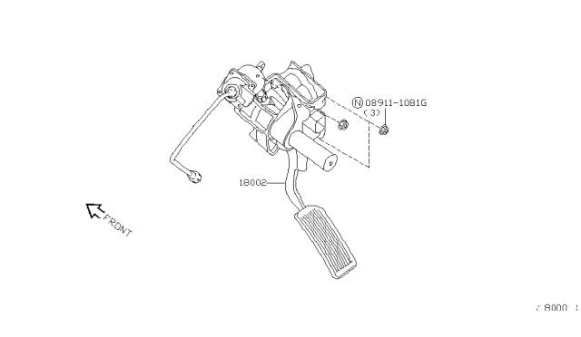 2008 Nissan Quest Accelerator Linkage Diagram 1