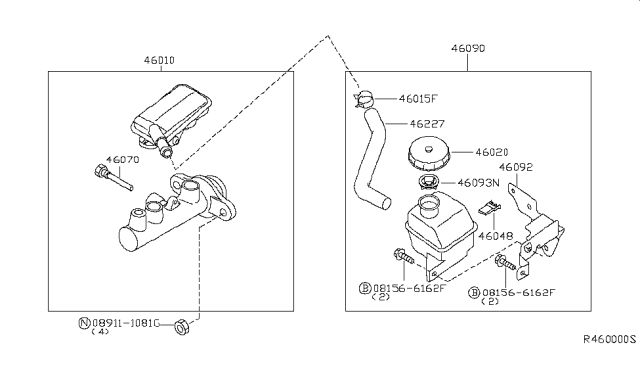 2006 Nissan Quest Brake Master Cylinder Diagram 2