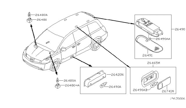 2004 Nissan Quest Lamps (Others) Diagram 1