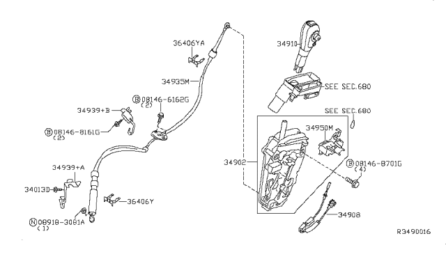 2008 Nissan Quest Auto Transmission Control Device Diagram 1