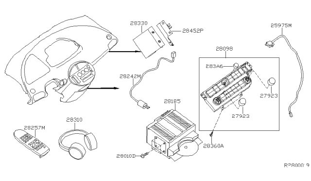 2005 Nissan Quest Audio & Visual Diagram 4