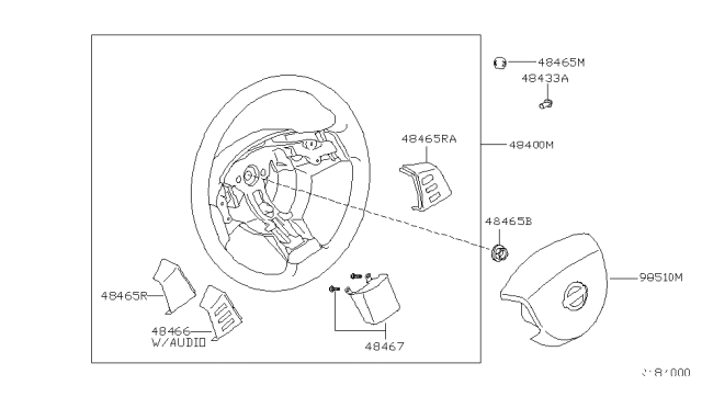 2005 Nissan Quest Steering Wheel Diagram 1