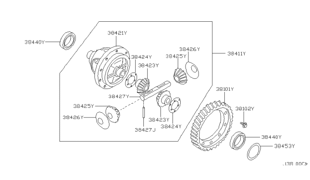 2006 Nissan Quest Front Final Drive Diagram 3