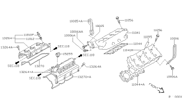 2005 Nissan Quest Cylinder Head & Rocker Cover Diagram 1