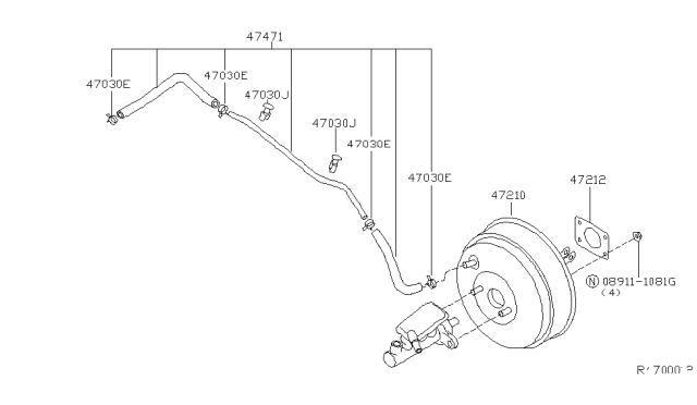 2008 Nissan Quest Brake Servo & Servo Control Diagram