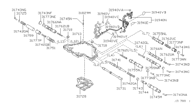 2007 Nissan Quest Control Valve (ATM) Diagram 3