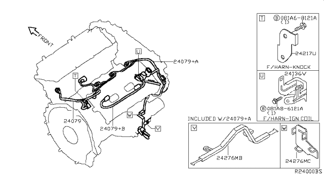 2009 Nissan Quest Protector-Harness Diagram for 24296-ZK30A