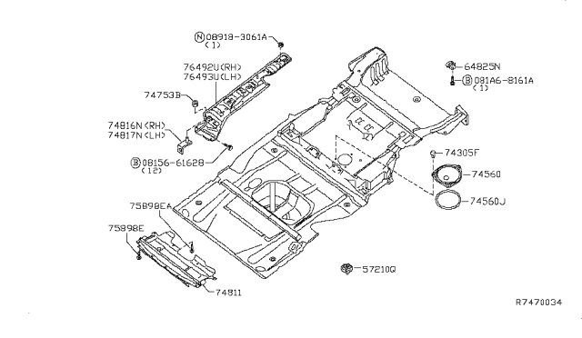 2010 Nissan Quest Floor Fitting Diagram 2