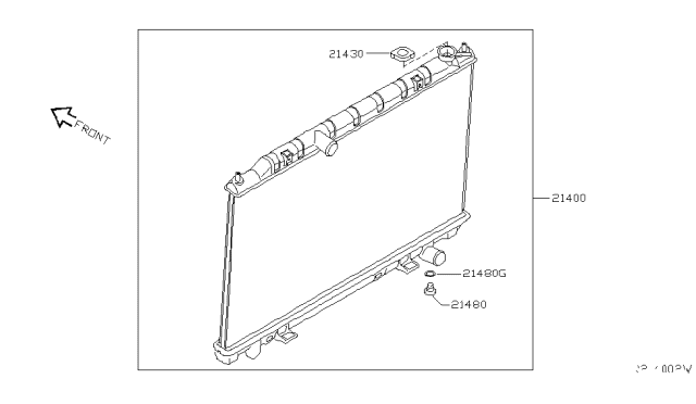 2004 Nissan Quest Radiator,Shroud & Inverter Cooling Diagram 3