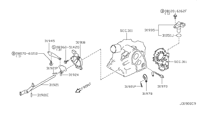 2007 Nissan Quest Control Switch & System Diagram 1