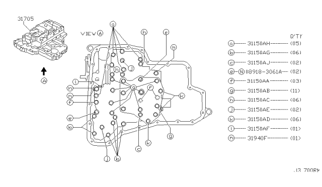 2006 Nissan Quest Control Valve (ATM) Diagram 3