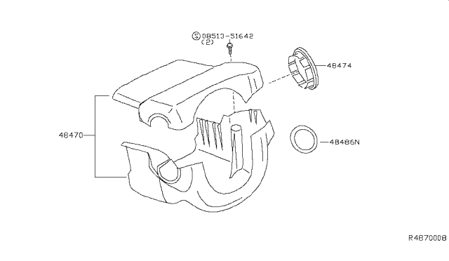 2006 Nissan Quest Steering Column Shell Cover Diagram 2