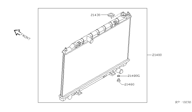 2005 Nissan Quest Radiator,Shroud & Inverter Cooling Diagram 4