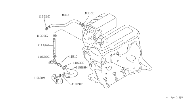 1987 Nissan 200SX Crankcase Ventilation Diagram 2