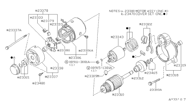 1986 Nissan 200SX Starter Motor Diagram 2