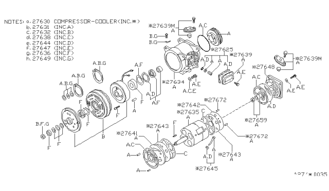 1986 Nissan 200SX Clutch Set-Magnet Diagram for 92660-06F05