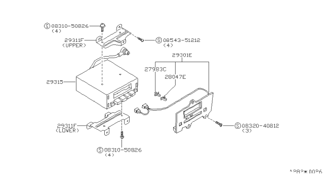 1984 Nissan 200SX Cassette Stereo Diagram