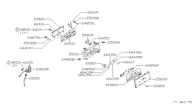 1988 Nissan 200SX Instrument Meter & Gauge Diagram 2