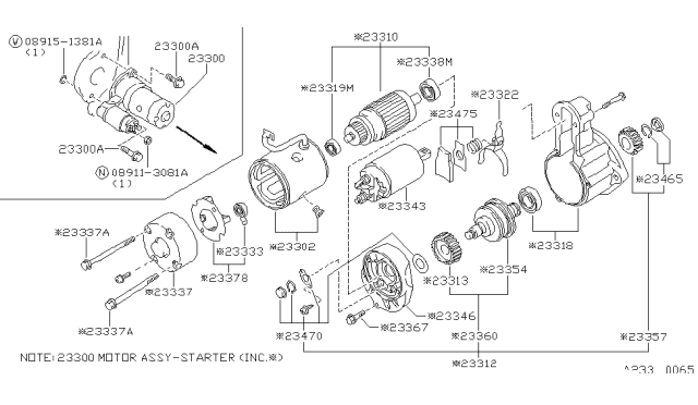 1986 Nissan 200SX Starter Motor Diagram 4