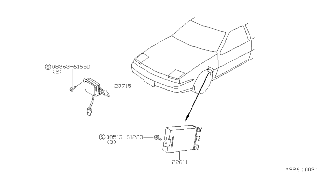 1985 Nissan 200SX Engine Control Module Diagram 1