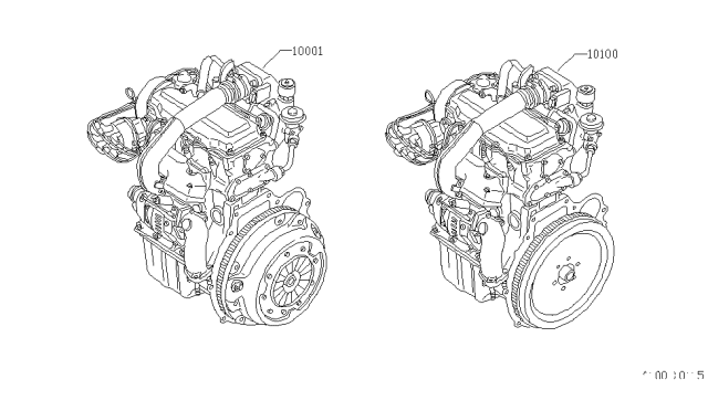 1985 Nissan 200SX Engine-W/DR PLA Diagram for 10100-07F62