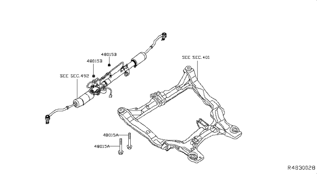 2014 Nissan Pathfinder Steering Gear Mounting Diagram