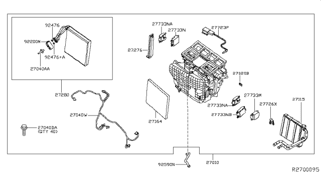 Cabin Air Filter Diagram for 27277-3JC1C