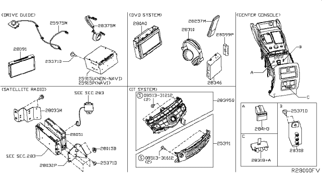 2014 Nissan Pathfinder Audio & Visual Diagram 4