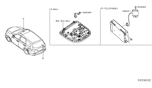 2014 Nissan Pathfinder Telephone Diagram 1