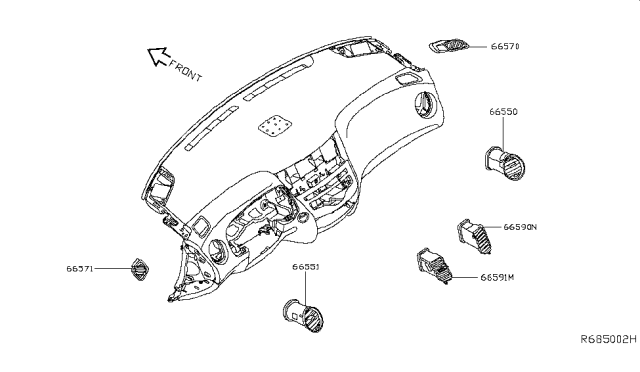 2014 Nissan Pathfinder Ventilator Diagram