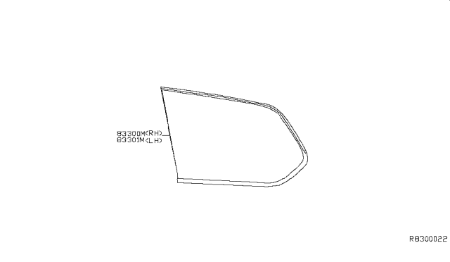 2014 Nissan Pathfinder Side Window Diagram