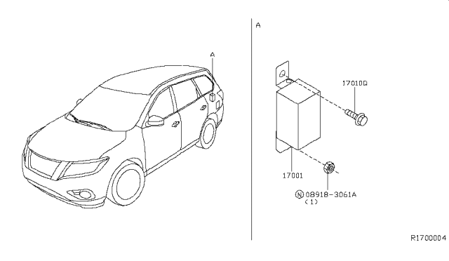 2014 Nissan Pathfinder Fuel Pump Diagram