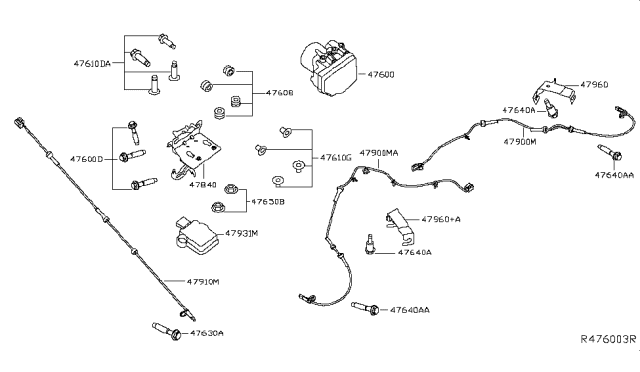 2014 Nissan Pathfinder Anti Skid Control Diagram