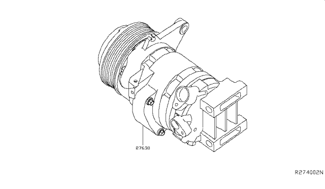 2014 Nissan Pathfinder Compressor Diagram