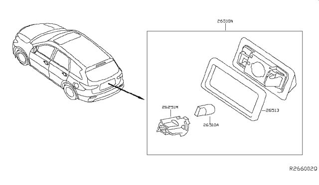 2014 Nissan Pathfinder Licence Plate Lamp Diagram