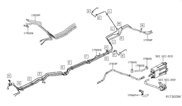 2014 Nissan Pathfinder Fuel Piping Diagram 6