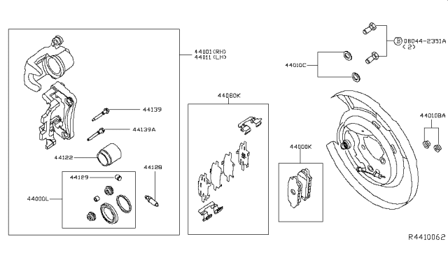 2014 Nissan Pathfinder Rear Brake Diagram 1