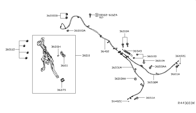 2014 Nissan Pathfinder Parking Brake Control Diagram