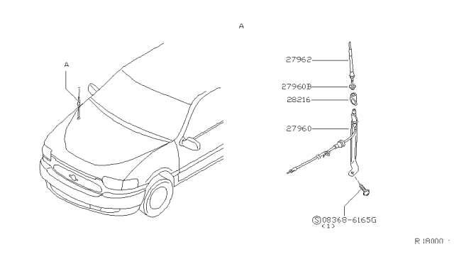 2003 Nissan Quest Audio & Visual Diagram 1