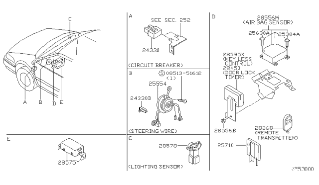 2000 Nissan Quest Electrical Unit Diagram 1