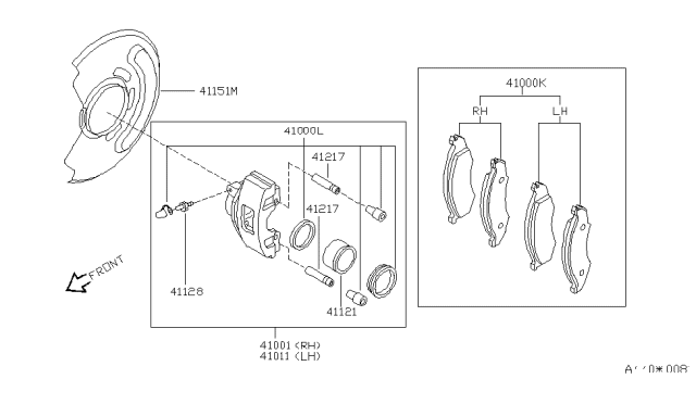 2002 Nissan Quest Front Brake Diagram