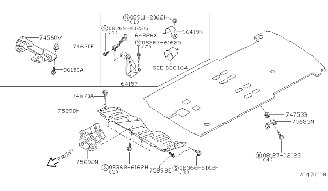 2000 Nissan Quest Floor Fitting Diagram 1