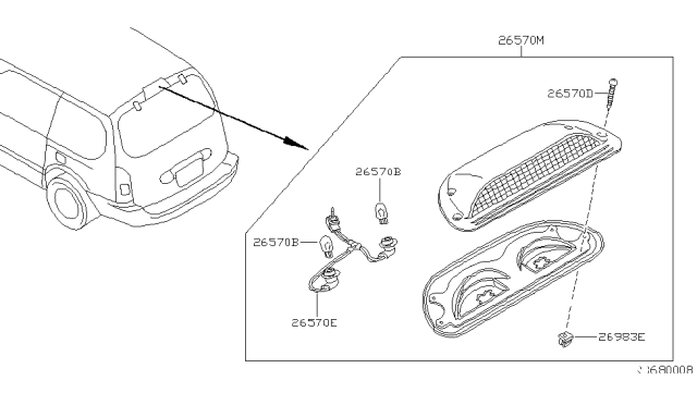 2002 Nissan Quest Screw Diagram for 26391-7B010