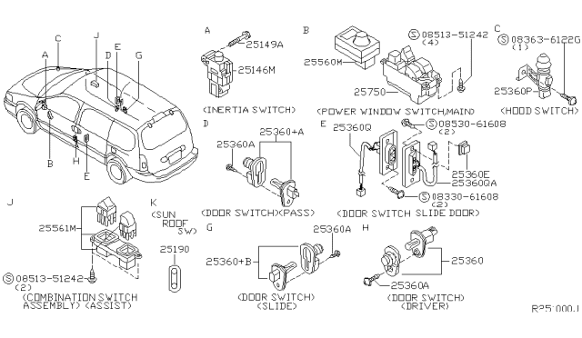 2001 Nissan Quest Switch Diagram 3