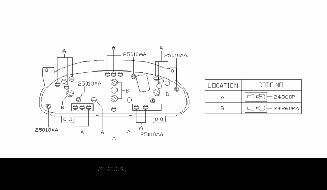 2003 Nissan Quest Instrument Meter & Gauge Diagram 2