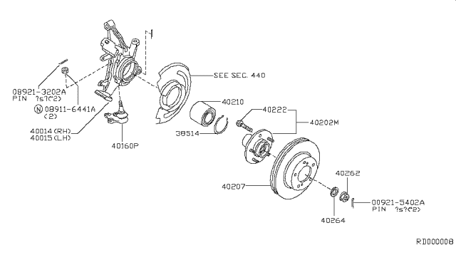 2000 Nissan Quest Front Axle Diagram