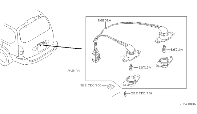 2002 Nissan Quest Licence Plate Lamp Diagram