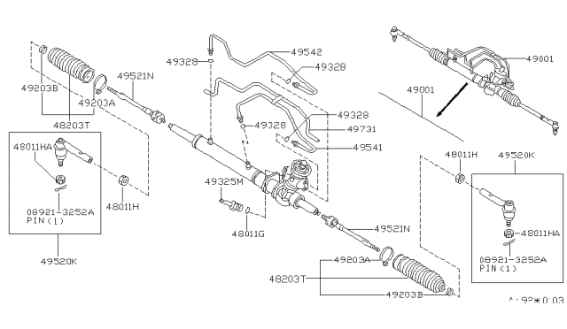 2000 Nissan Quest Power Steering Gear Diagram