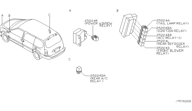 2001 Nissan Quest Relay Diagram 3