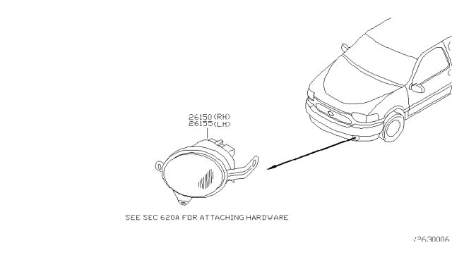 2002 Nissan Quest Fog,Daytime Running & Driving Lamp Diagram